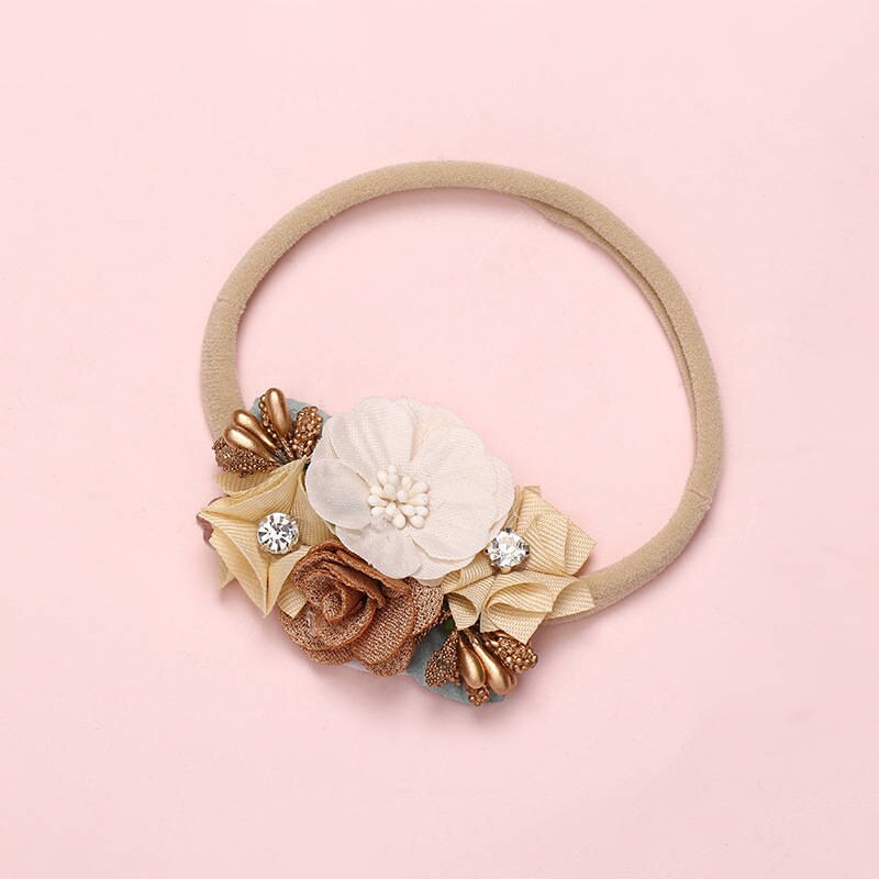 Balleenshiny Bloem Baby Hoofdbanden Super Zachte Nylon Baby Baby Haarband Baby Meisje Haar Accessoires Fotografie Props