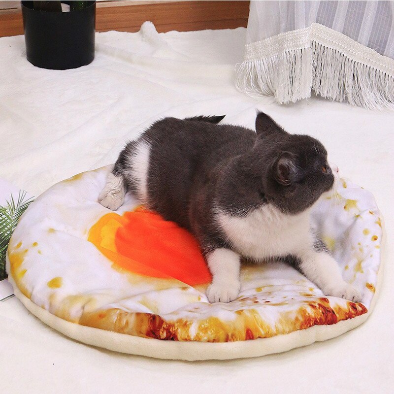 Kreative Pet Kissen Decke Weichen Samt Pizza Ei Lebensmittel Obst Gedruckt Hund Katzen Schlaf Matte Winter Warme Decken Haustiere Produkte