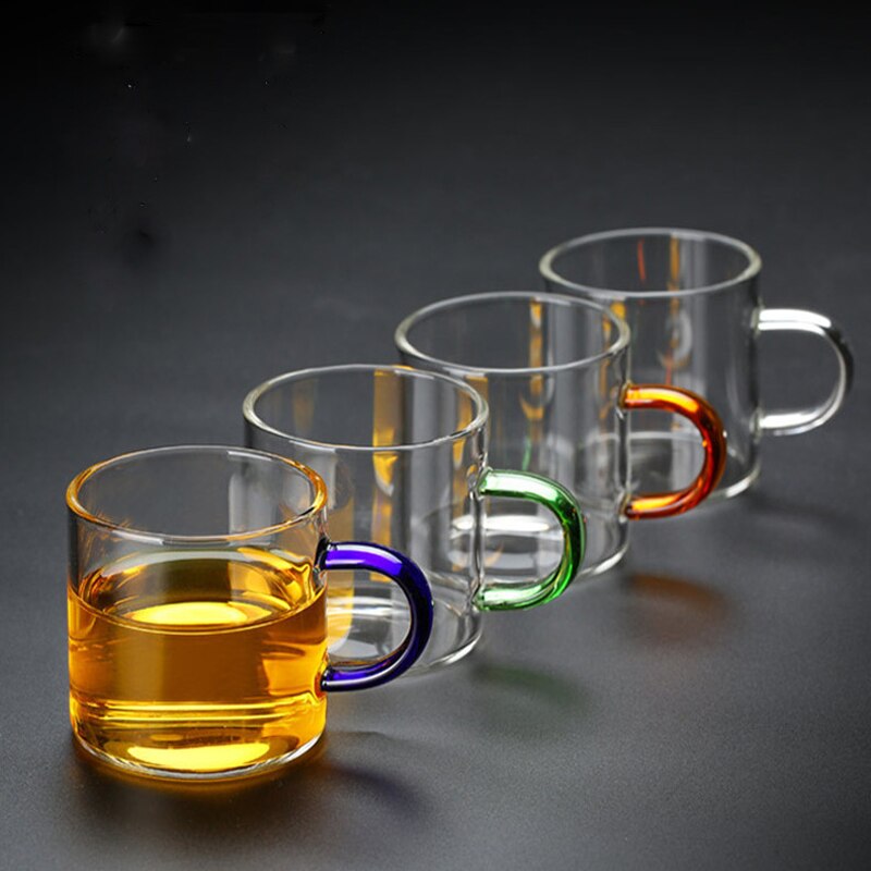 Nordisk stil glas højt borosilikat varmebestandigt glas husholdningsdrik kop mælkekop te kop ølglas  b200111