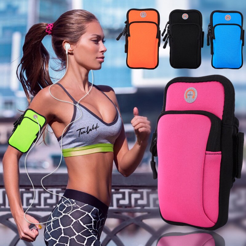 Outdoor Arm Bag For Samsung Galaxy S22 Plus Note 8 9 A10 A30 A40 A50 Running Waterproof Case Sports Cell Phone Holder Case