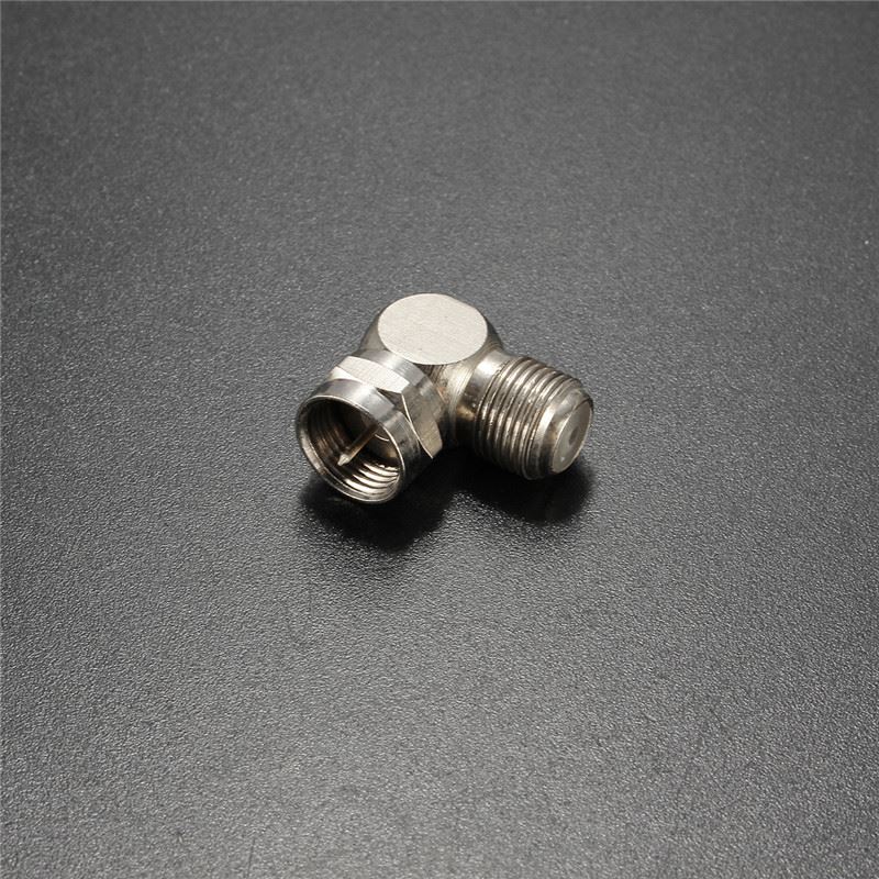 TV Antenne Kabel Stecker F-Typ Männlich zu Weiblich Rechten Winkel Adapter 90 Grad Koaxial Radio Frequenz Stecker Antenne Adapter