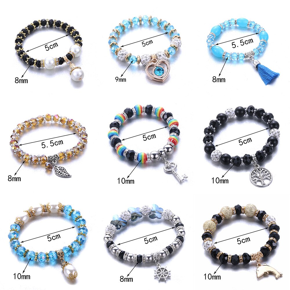 Bohemian Trend Women's Beaded Bracelet 3Pcs Mixed Color Resin Bracelet For Men's Luxury Jewelry Party Birthday