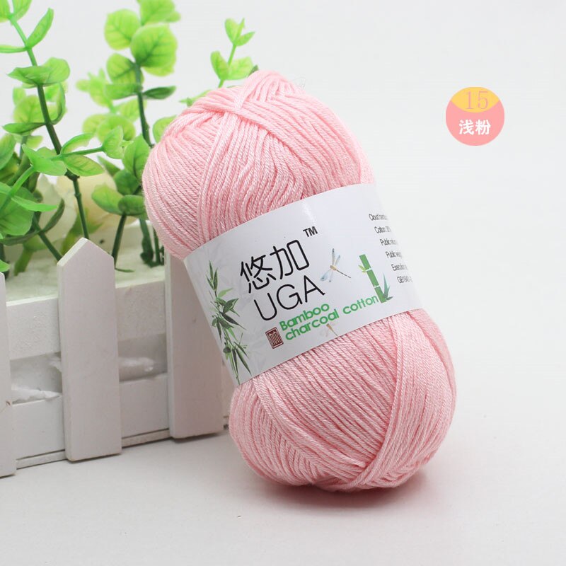 Soft Bamboo Crochet Cotton Knitting Yarn Baby Knit Wool Bamboo Charcoal Cotton Hand Knitting Yarn 50g/pc 6 ply: 13