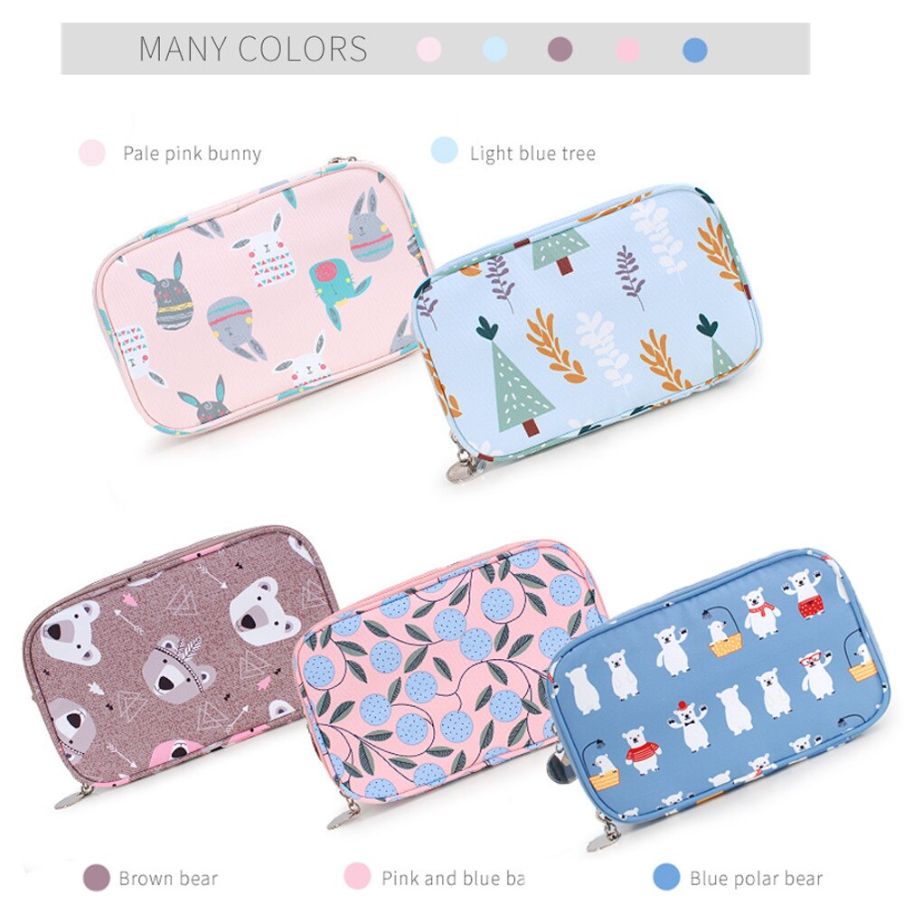 Novo à prova dwaterproof água saco de maquiagem portátil dupla camada de alta capacidade viagem cosméticos organizador sacos de higiene pessoal feminino kit para toalete