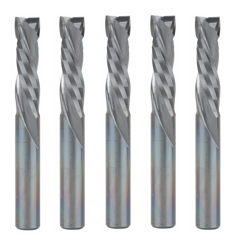 5 pcs Up Down Cut 6 MM AAA Vhm CNC Router Endmill Compressie Hout Tungsten Frees Tool bit