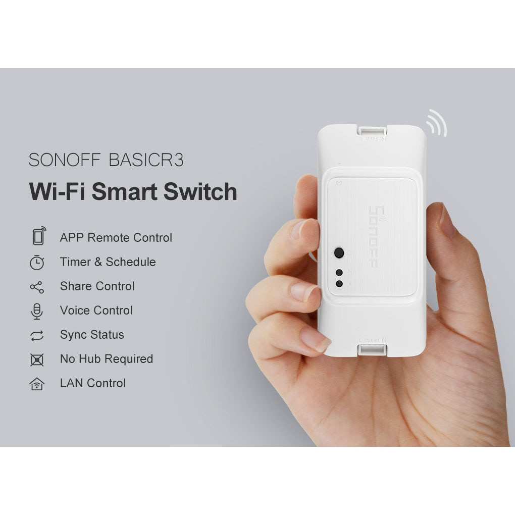 Neue SONOFF BASICR3 WIFI DIY Smart Switch Licht Timer Unterstützung APP/Stimme/LAN Fernbedienung mart Auf /Off Schalter