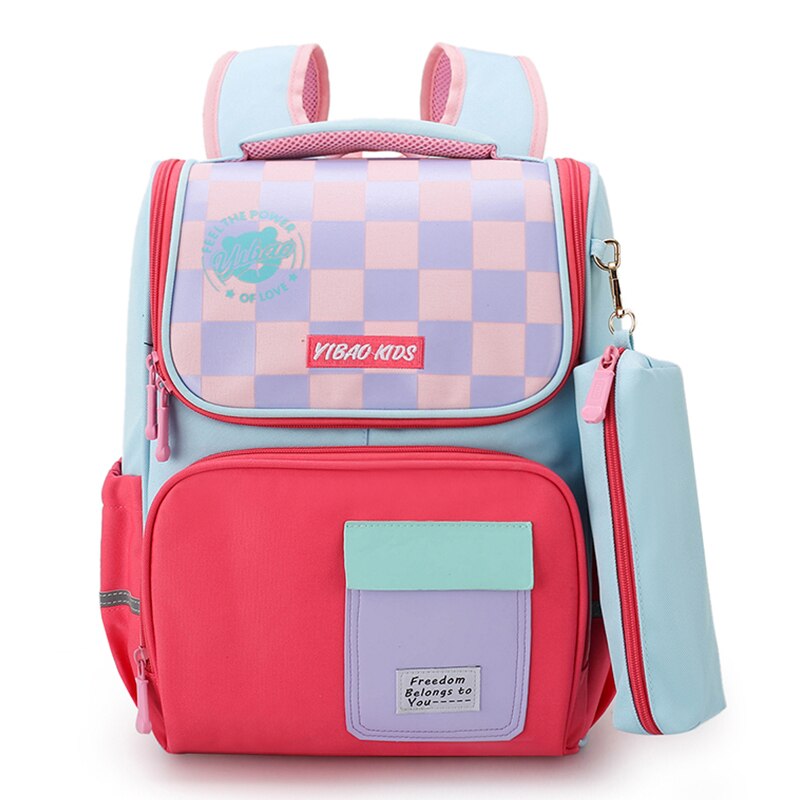 Macarons Girls School Bags for Grade 1-3-5 Boys Primary School Children Backpack Candy Color Light Orthopedic Satchel Portfolio