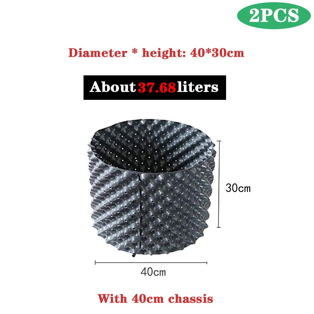 Luftbeskjæringe plante rotkontroll barnehagepotter trener rask råtne vokse container hage tre bonsai transplantasjon verktøy rask nersery potte: D 40 x h 30cm