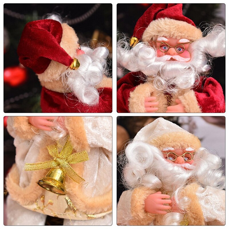 Goods Sitting Santa Claus Doll Home Furnishing Christmas Flannel Toys Xmas Table Decor Decorations
