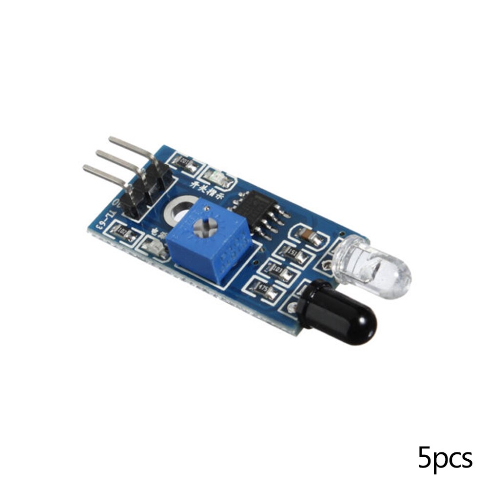 5pcs Adjustable Electronic Photoelectric Identify Distance Replacement Parts Switch Car Avoid Obstacle Infrared Barrier Module