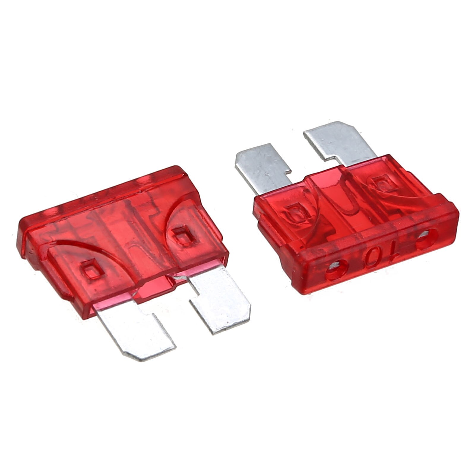 10pcs/set 10A Car Fuse Coded Standard ATO / ATC Blade Fuse for Auto Car Truck Accessories