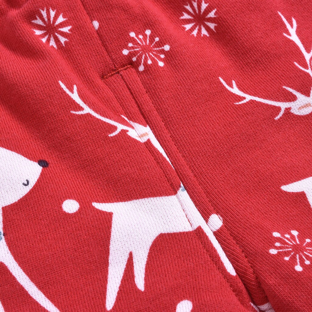 Pantalones navideños para bebé, pantalones gruesos y cálidos con estampado de para niño y niña, para invierno