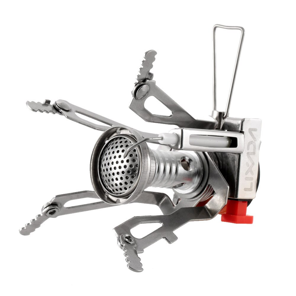 Lixada-estufa de Gas para acampada, Mini quemador de cocina al aire libre de bolsillo ligero, plegable, 3000W