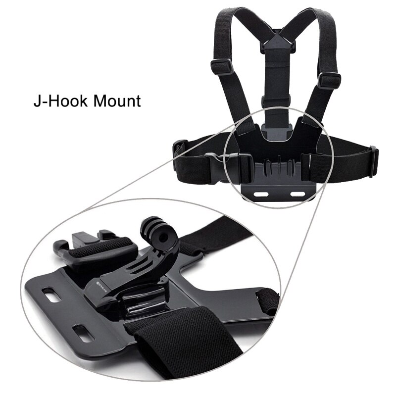 Puluz j-hook spænde go pro tilbehør release j hook j-hook jhook lodret spænde sko clips brystadapter til gopro hero 5