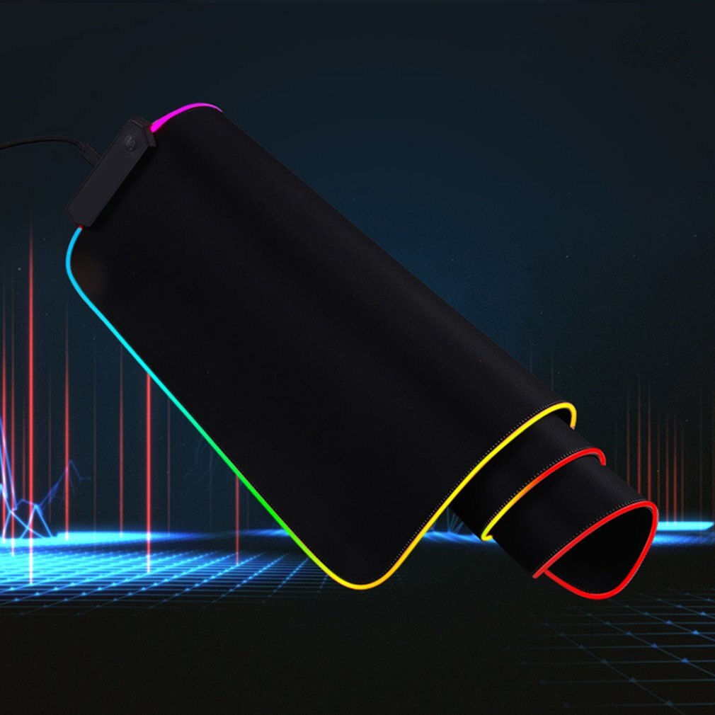 1 pcs Colorful RGB luminoso Sinfonia mouse pad Gaming mouse pad RGB Colorato Gaming Mouse Pad Grande Rilievo di Mouse