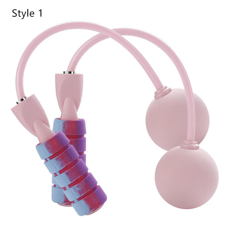 1Pc Adult Fitness Skipping Rope Fast Speed Gym Sports Training Jump Rope Home Cordless Skipping: Pink