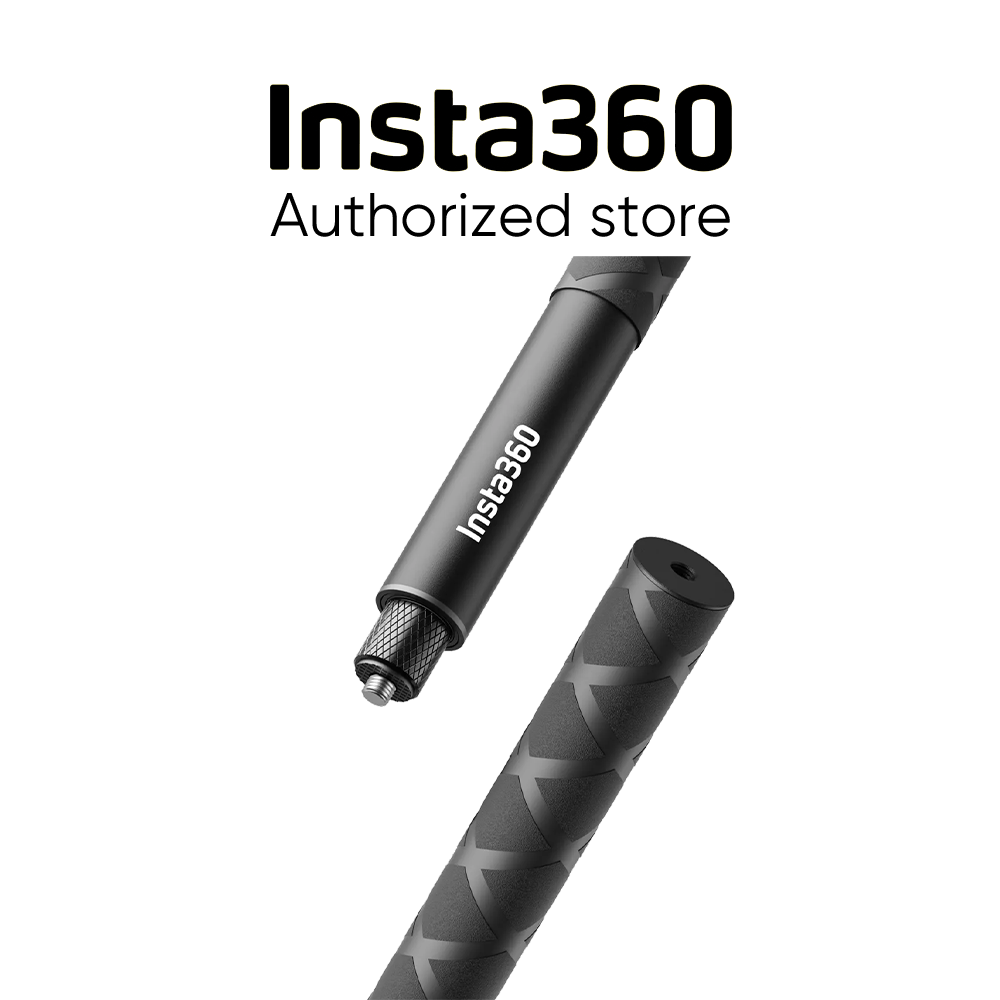 100%  original insta 360 114cm osynlig selfiepinne - officiella 360 kameratillbehör för  x4/x3/go3s/ ace pro/ace /go3
