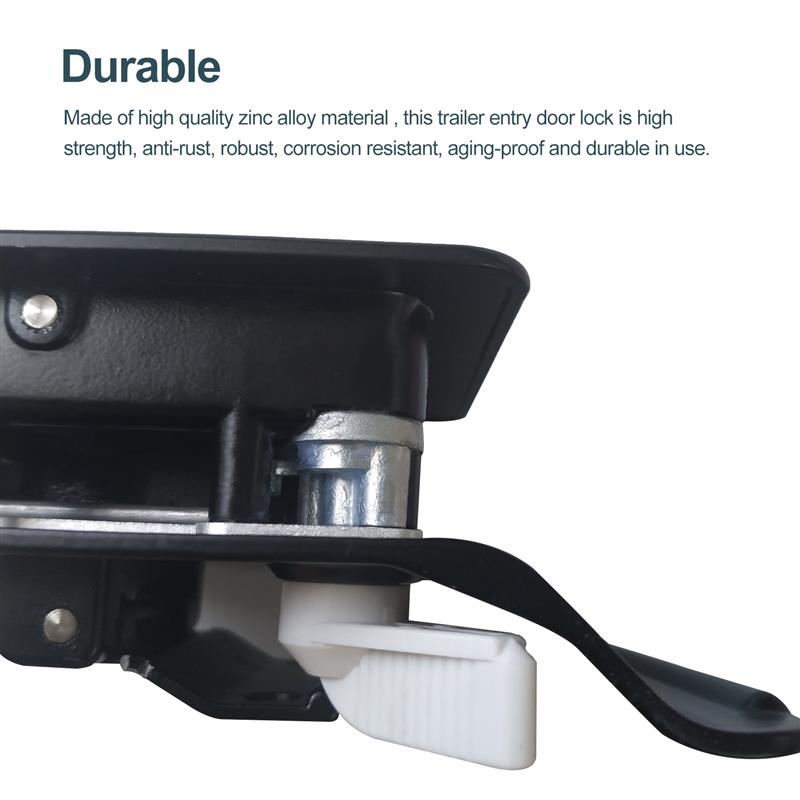 Metal Frame Protective Function Durable Trailer Entry Access With Screw Trailer Entry Door Lock Inside Outside Trailer Door Lock