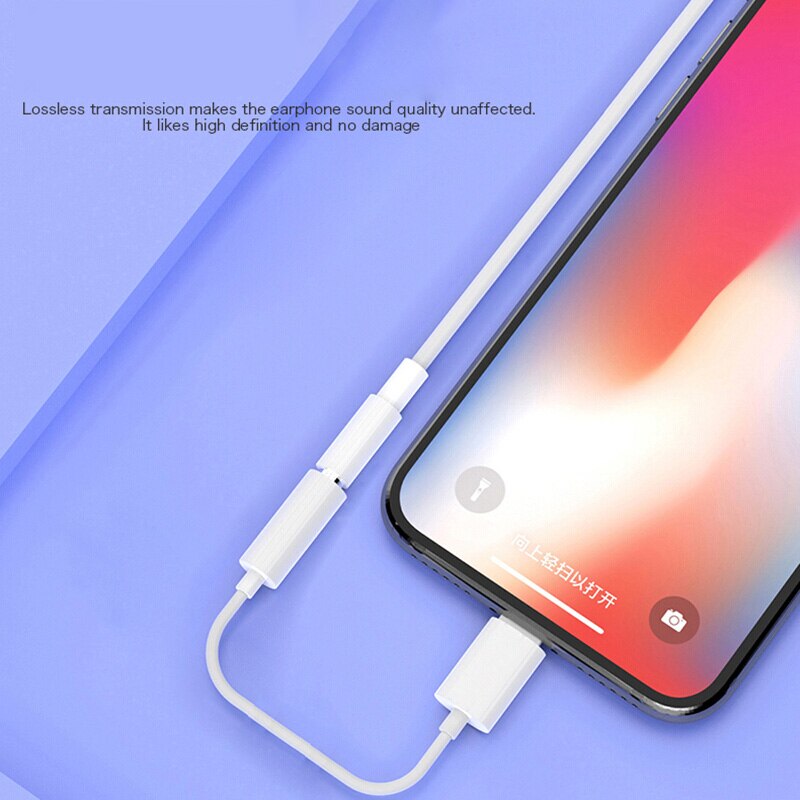 Bluetooth Headphone Adapter For iPhone AUX Adapter For IOS 13 12 11 Lightning Female To 3.5mm Male Adapters Headphone Jack Cable