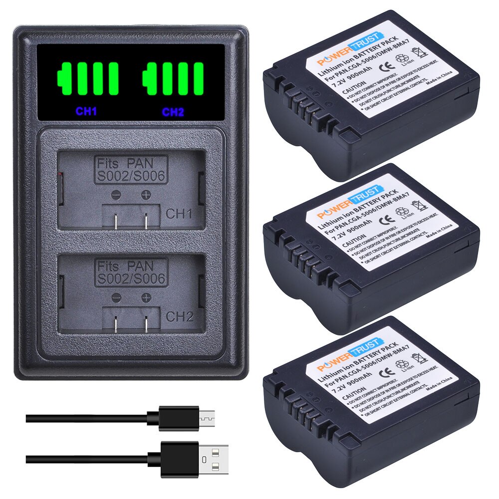 2x Akku-Ersatz Für Panasonic Kameras – 500 MAh, 3,6 V, Li-Ion, Kompatibel Mit CGR-S001 Uvm.