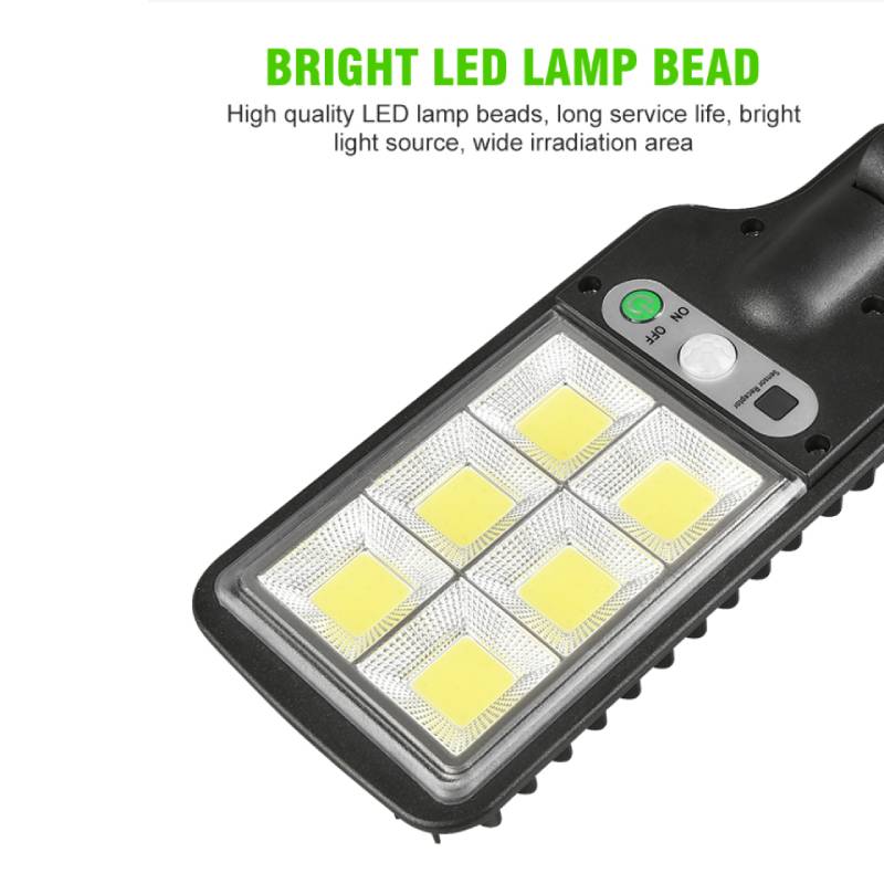 Outdoor Zonne-straat Licht Waterdicht Solar Lamp Cob/Led Menselijk Inductie Motion Sensor Beveiliging Verlichting Voor Tuin Straat Lamp