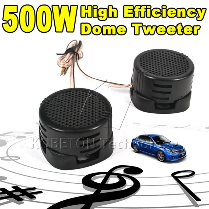 Auto Audio 2Pc 500W Auto Mini Dome Tweeter Luidspreker Hoge Toonhoogte Speaker Super Power Audio Auto Sound speaker Voor Auto 97Db