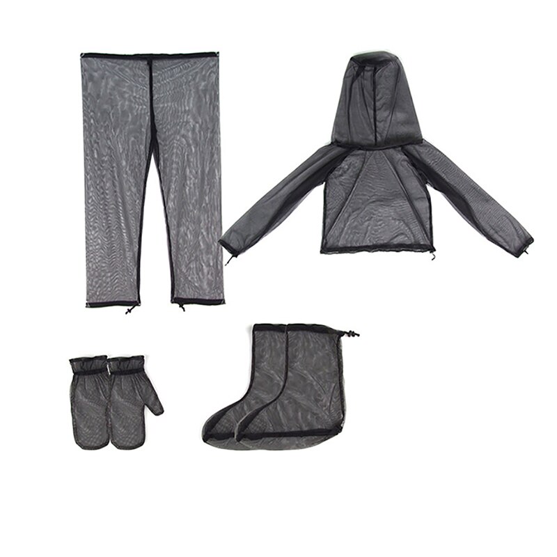 Mosquito-Resistant Suit Full Mosquito& Insect-Resistant Jacket Cloth With Free Carry Bag Protection For Hiking Camping Fishing: large