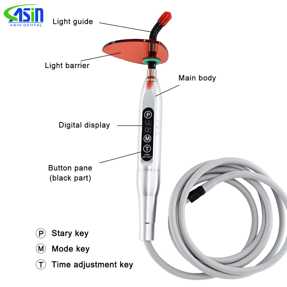 Dental Wired LED Curing Light Lamp Build in Type Dental Unit Spare Part Dental Lamp