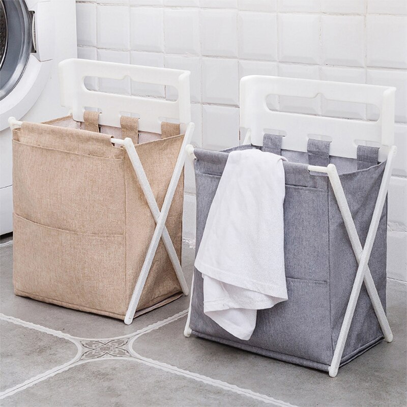 Wall Mounted Laundry Organizer Bag Foldable Washable Laundry Basket Home Clothes Storage Hamper @LS