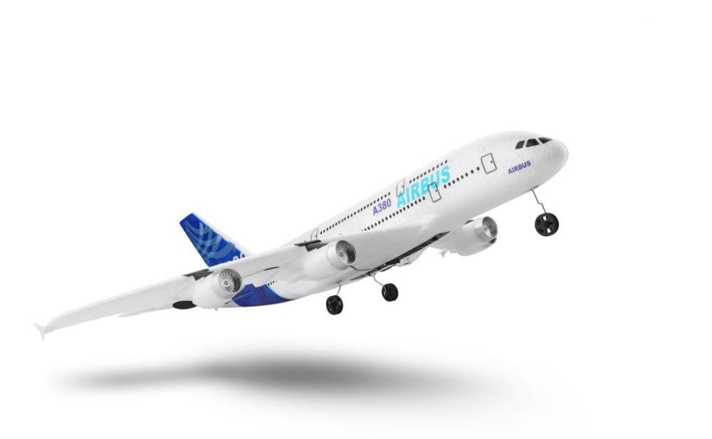 Avion RC Airbus A380 3CH 48cm 2.4G, avion à voilure fixe contrôlé par Radio, jouets de modèle d'avion