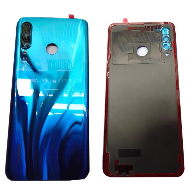 Terug Glas Voor Huawei P30 Lite Back Batterij Cover Nova 4e Achter Glazen Deur Case Voor Huawei P30 Lite Back cover Met Camera Lens