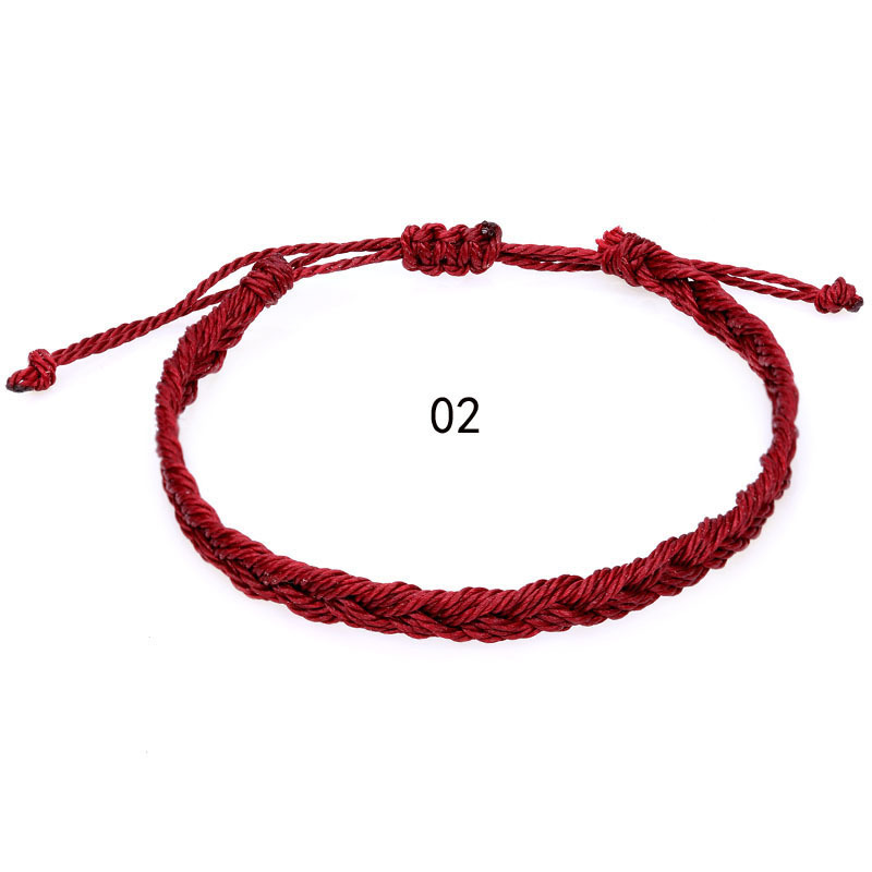 Boho Vrouwen Mannen Vriendschap Geluk Strand Weven Armbanden Draad Knopen Geweven Gevlochten Touw Geweven Handband Etnische Sieraden Mode