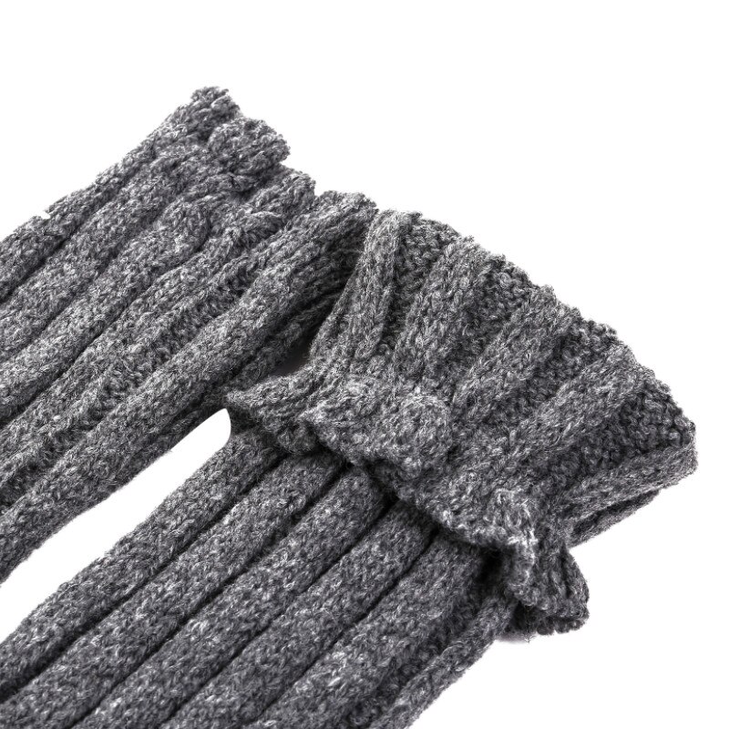 Chaussettes tricotées pour femmes, bas Tube sans bout de couleur unie pour adultes pour printemps automne hiver