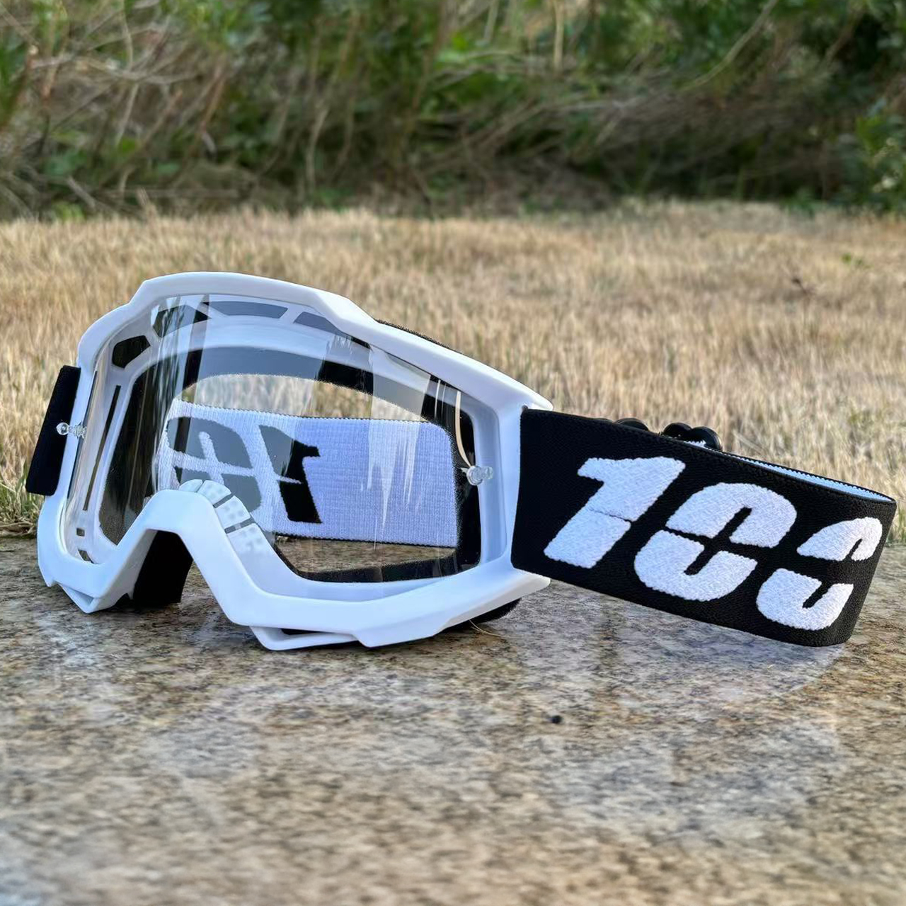 Motorcycle Goggles Cycling Equipment Glasses Outdoor Off-Road Ski Sport MX ATV Dirt Bike Racing Glasses Motocross Goggles Bike: Beige