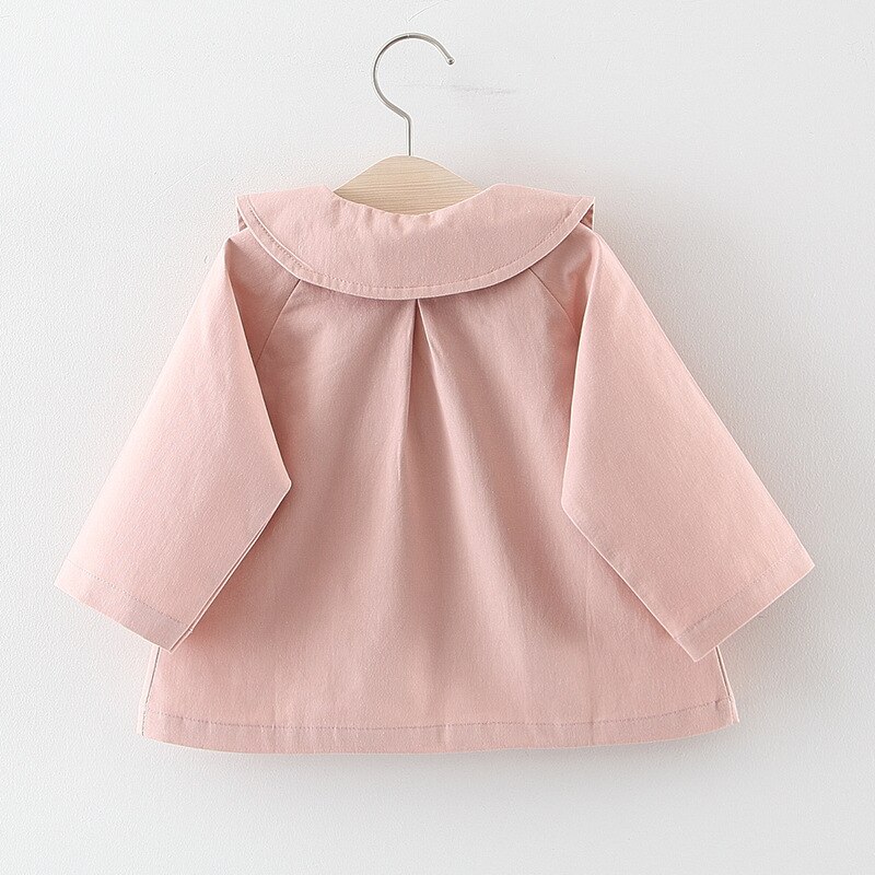Abrigo de princesa para niños, abrigo de primavera y otoño, abrigo de bebé, chaqueta de bebé bonita rompevientos con lazo de rejilla CT034
