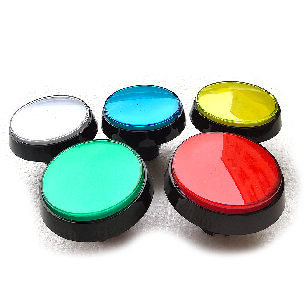 60mm lys trykknap led 12v oplyste blub video mønt arkade spil automat kran klo flipper dele pickup switch
