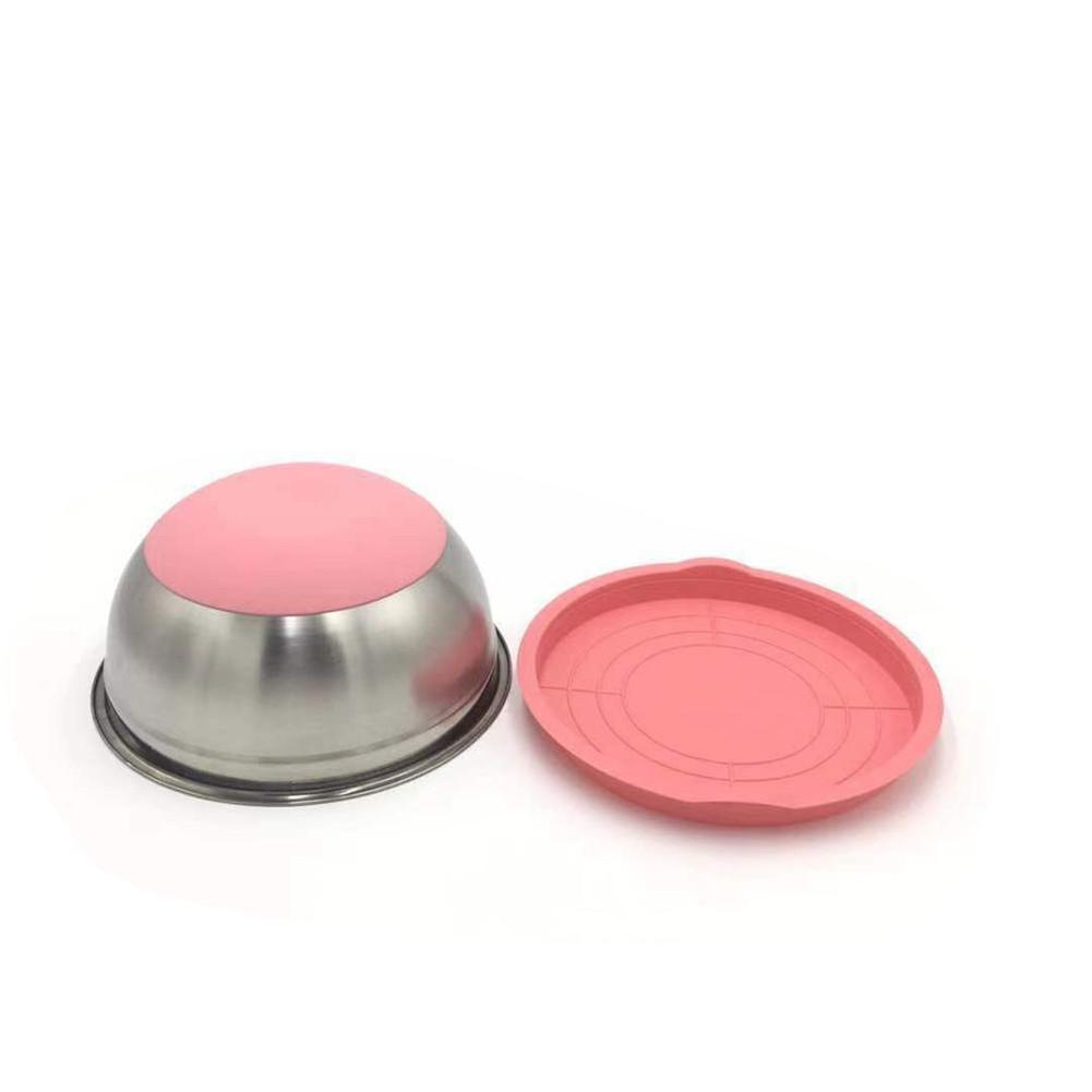 Stainless Steel Mixing Bowls Set Whisking Mixing Bowls With Lid Non Slip Silicone Bottom Salad Basin For Salad Cooking Baking: 26 cm