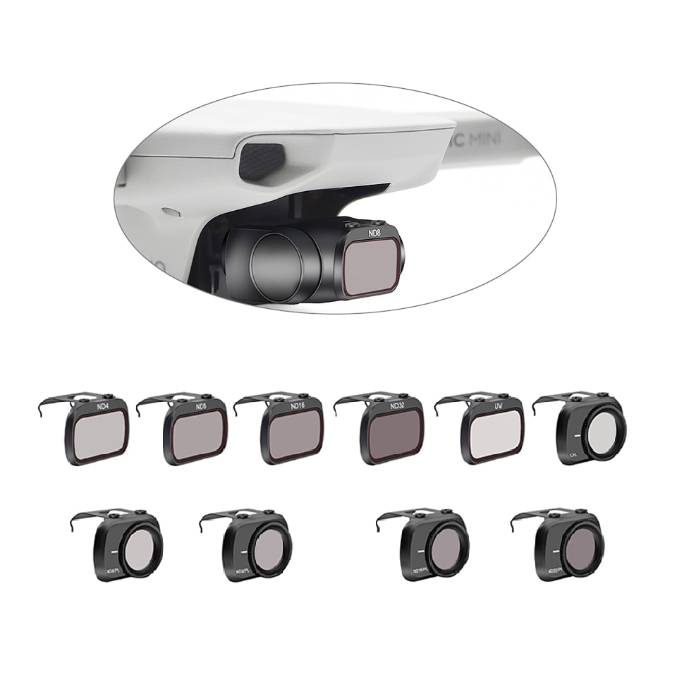 Mavic Mini Drone Filter ND-PL Verstelbare Uv Cpl Camera Lens Filter Kit Ultralight Anti Scratch Polarisatie Neutral Density Filter