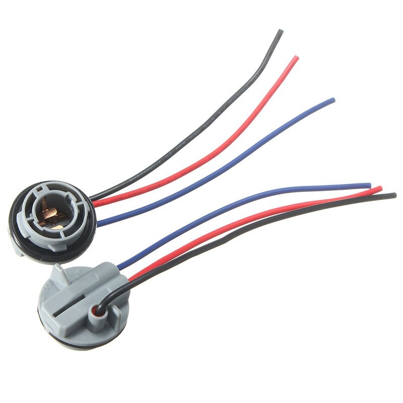 2 Stuks 1157 2057 2357 BAY15D P21/4 Auto Lamp Socket Adapter Connector Harnas Bedrading Voor Auto Richtingaanwijzer koplamp Lamp 10Cm
