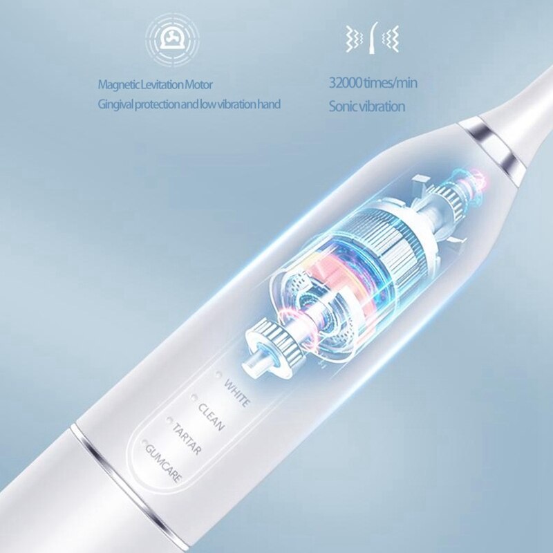 Home Ultrasonic Electric Scaler USB Rechargeable Tooth Cleaner Smoke Tooth Remover Stains Tartar Brush