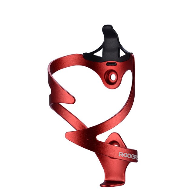 ROCKBROS Ultralight Bicycle Alloy Bottle Holder Aluminium MTB Mountain Road Bike Bicycle Accessories Water Bottle Cage Holder: Bilateral red