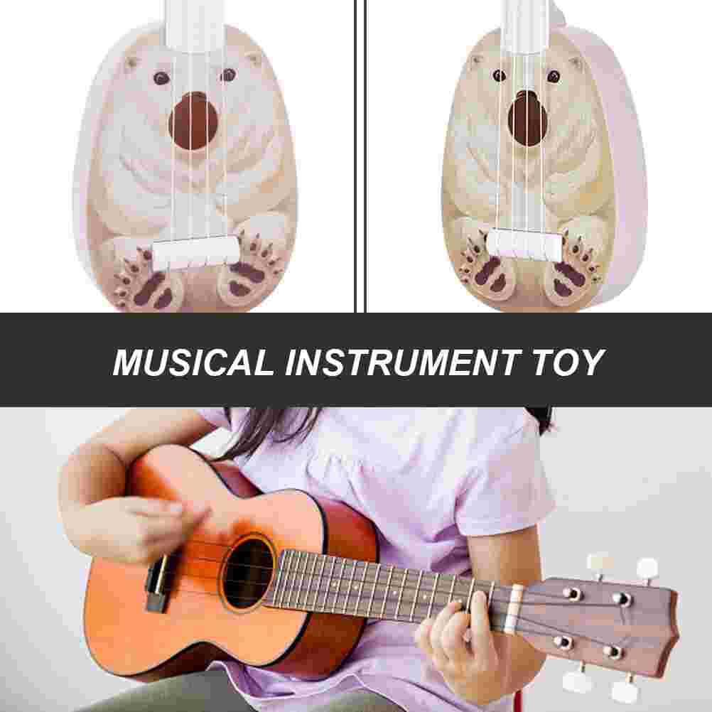 Kid Played Ukulele Early Musical Learning Plastic Instrument Guitar Model