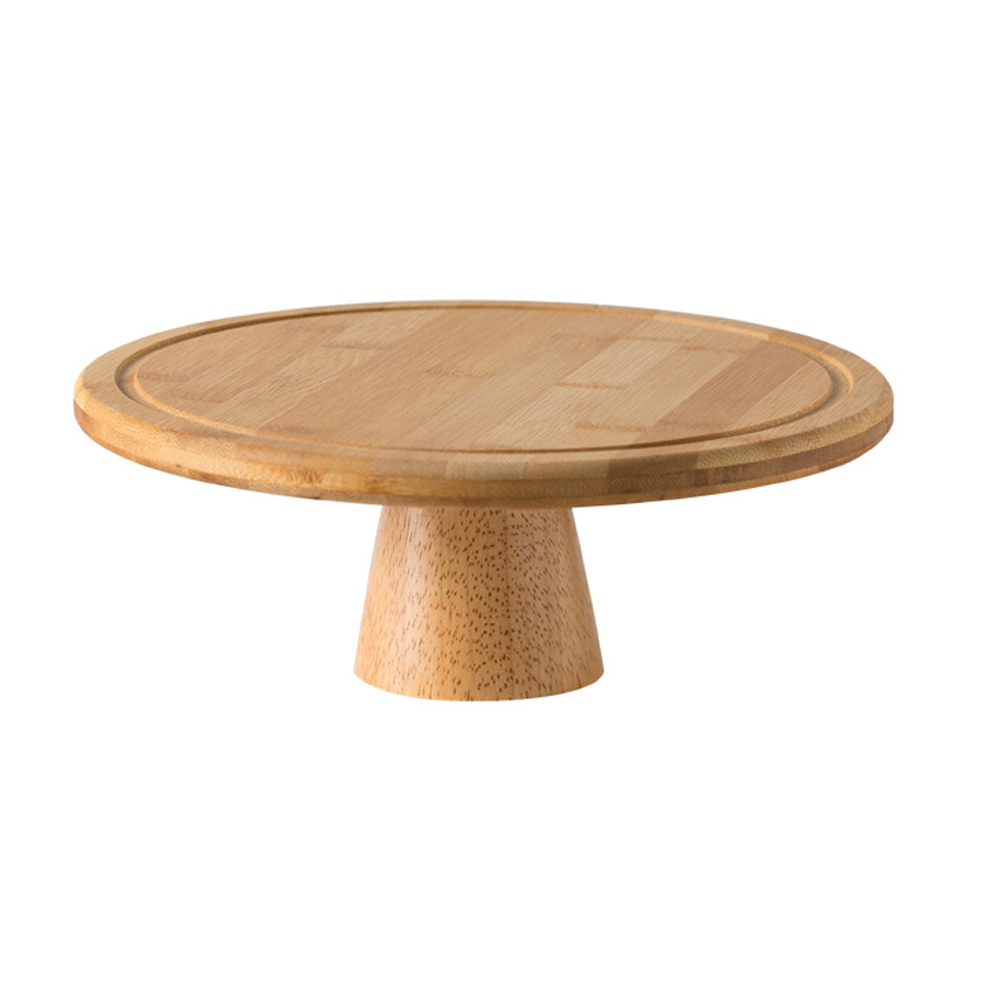 Kuchen Holz Tablett Nachtisch Container Obst Snack Anzeige Halfter Kuchen Runde Dekorative Ständer Lagerung Platte: Grün