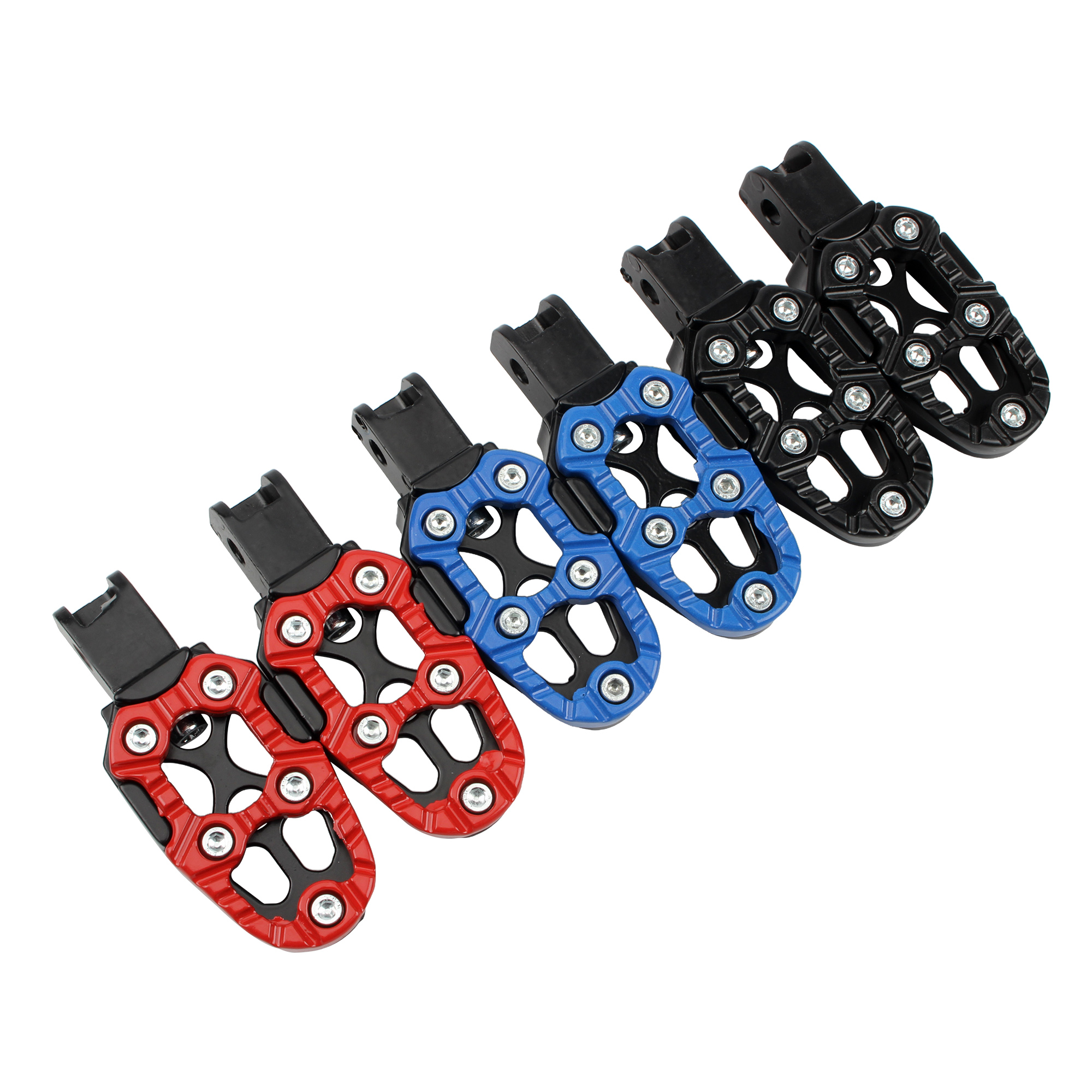 Motorfiets Voetstap Verstelbare Aluminium Antislip Stap Voor Motocross Scooter ATV E-Bike Universele Voetpedalen