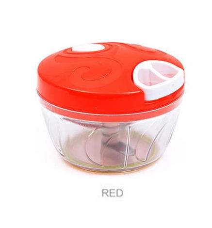 cortador de ajo de trituradora de frutas y verduras trituradora de carne manual 4 colores seleccionados: Rojo