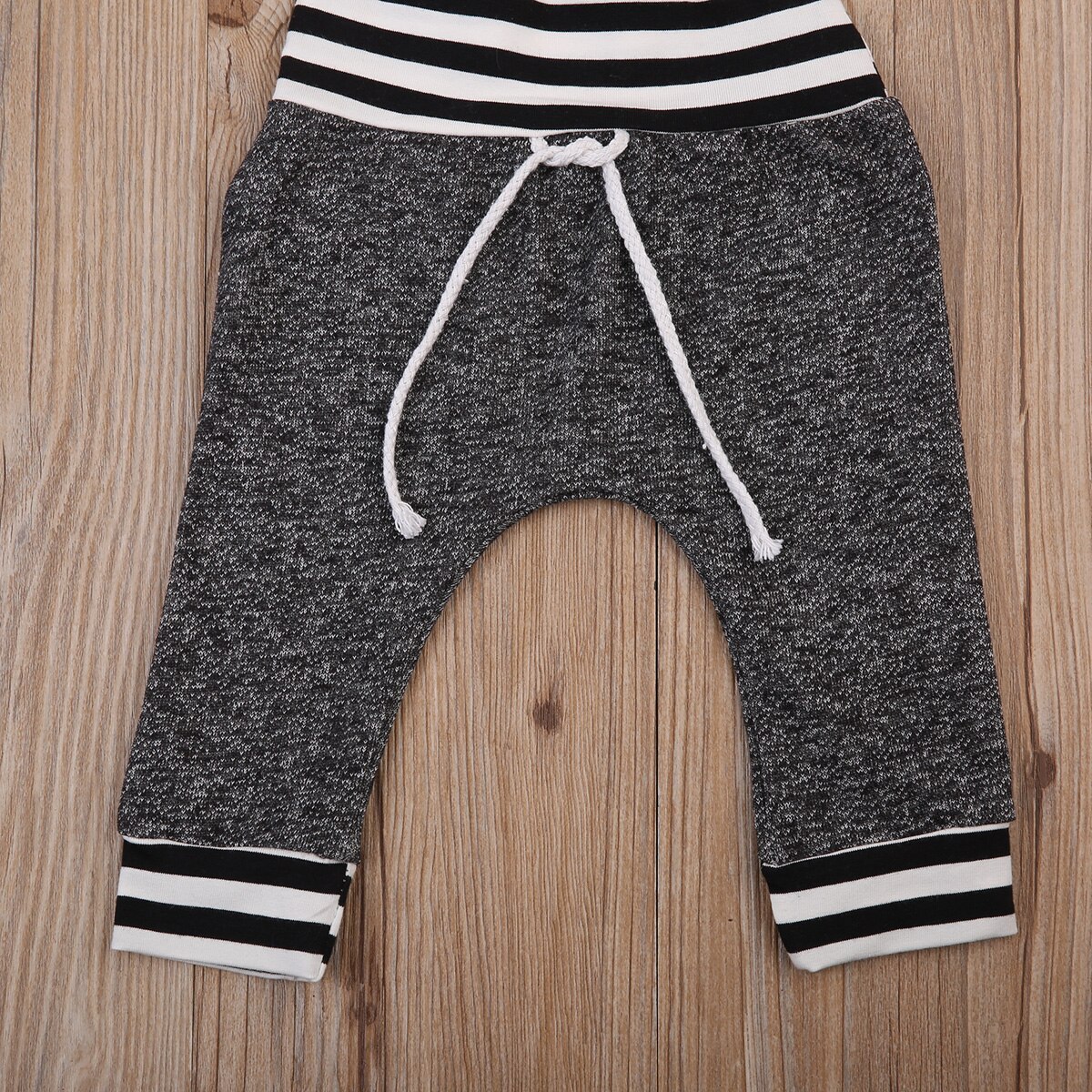 Pasgeboren Peuter Baby Baby Jongens Meisjes Broek Gestreepte Gedrukt Bottom Casual Broek Hoed 2 Stuks