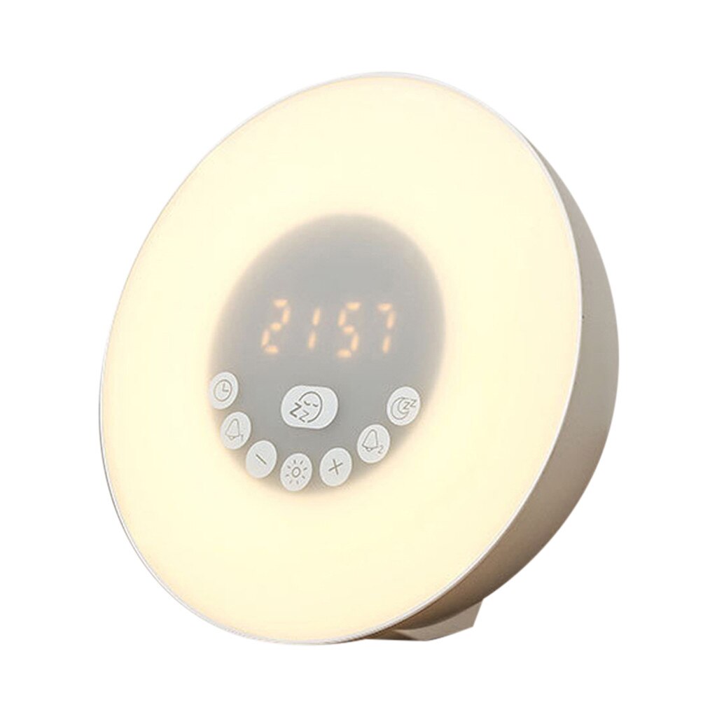 Wake Up Light Alarm Clock Sunrise Simulation Bluetooth Speaker Digital Led Fm Digital Clock Smart Alarm Clock