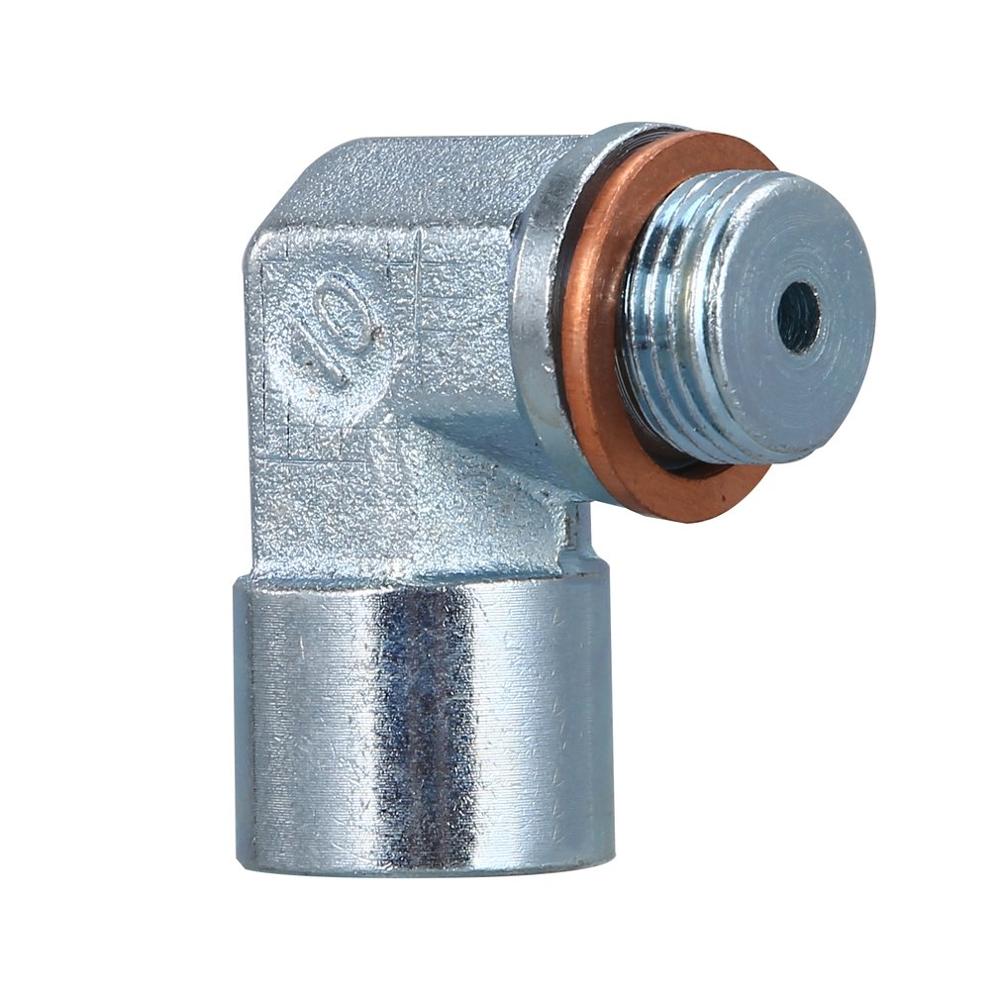 M18X1.5 O2 Oxygen Sensor Angled Extender Spacer 90 Degrees 02 Bung Extension For Decat Hydrogen Easy Installation