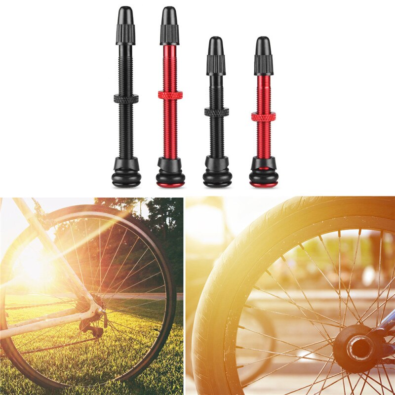 58Mm/72Mm Mtb Racefiets Extender Kleppen Ultralichte Aluminium Met Tubeless Fiets Ventiel Fiets valve Tire Accessoires