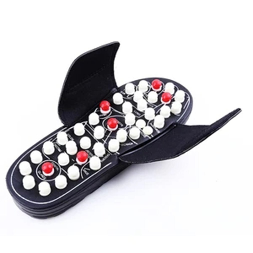 Zwart Wit Roterende Gossip Zool Gezondheid Massage Schoenen Magnetische Therapie Massage Slippers Dot Massage Slippers